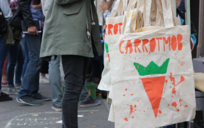 KLIMASCHUTZ TRIFFT FAIREN HANDEL: AUFTAKT-CARROTMOB ZUR FAIREN WOCHE 2018 IM WELTLADEN PANKOW